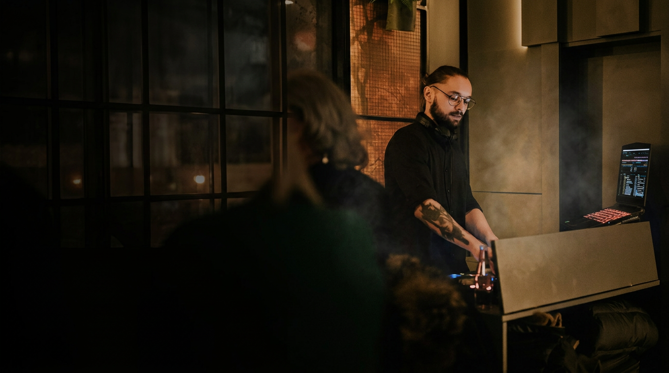 DJ Apli performing at Prohibition Cocktail Bar Oradea
